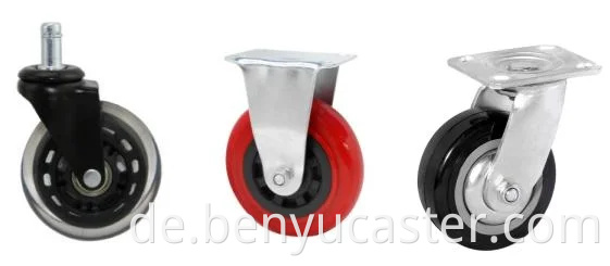 Quitän rennen Benyu 3-8-Zoll 50 mm Radbreite Trolley Rad Rizinus mit Bremse